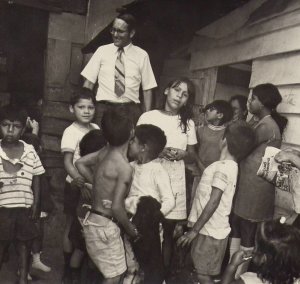 Charles with the Children under the Bridge