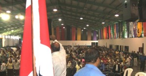 Speaking to more than 3,000 intercessors in Costa Rica