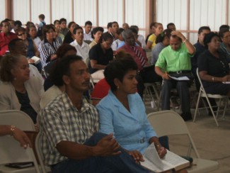 Some of several hundred Panamanian pastors